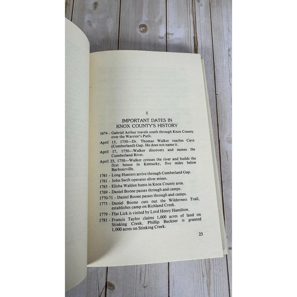 History of Knox County Kentucky K.S. Sol Warren 1976 Bicentennial Signed Local